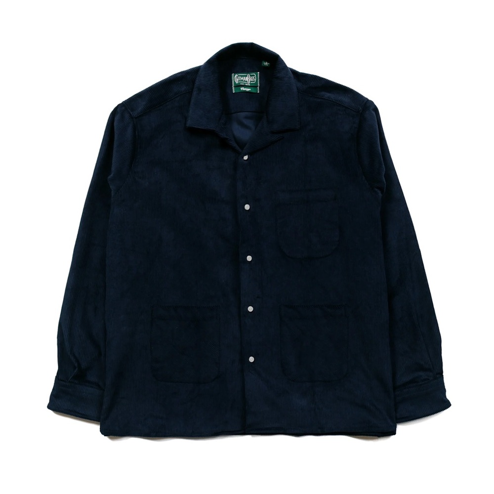Gitman Vintage Navy Jumbo Corduroy 3-Pocket Coat, L